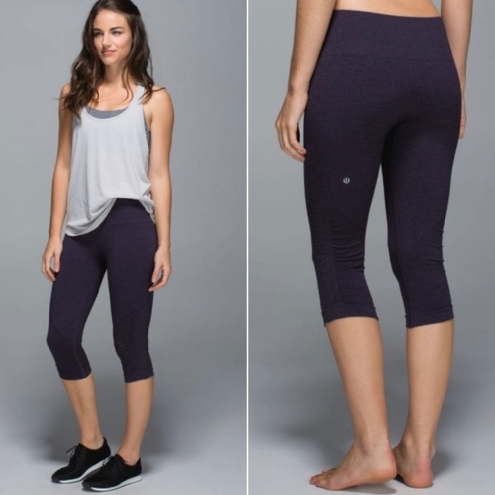 Lululemon In The Flow Crop - Navy